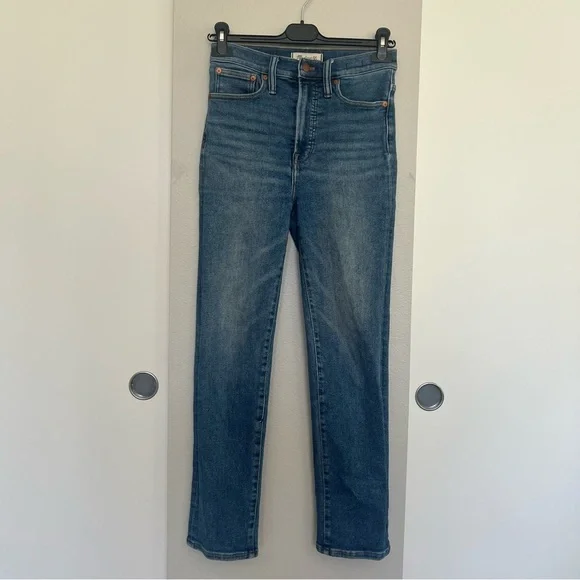 Madewell The Perfect Vintage Jean - Straight Leg - Medium Blue Wash - Size 26 - Picture 5 of 14